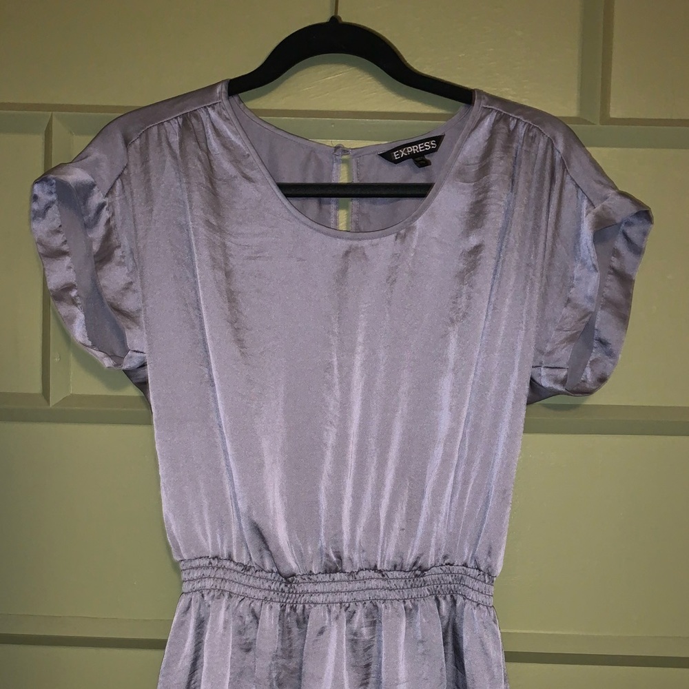 Gray/Silver light weight blouse. Casual or Sexy.